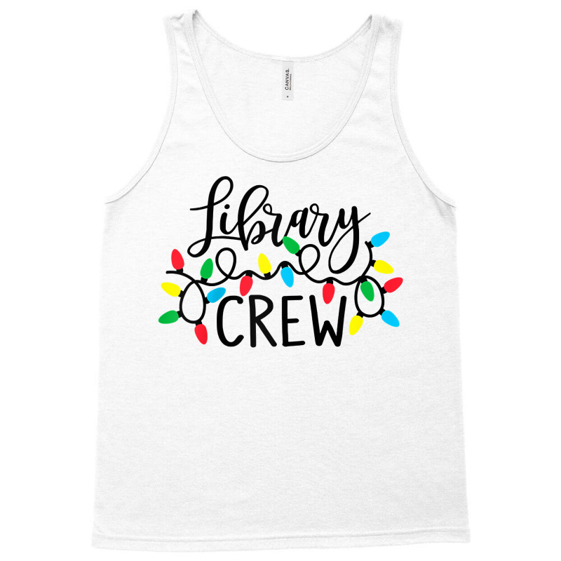 Library Crew Christmas Light Funny Book Lover Librarian Xmas Raglan Ba Tank Top | Artistshot