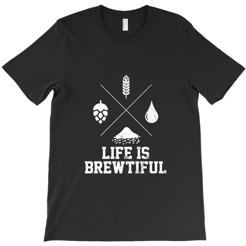 Beer Brewer Hops Barley Malt Beer Design T-shirt | Artistshot