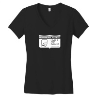 1960's National Pro Football Hall Of Fame Shield (white) Canton Women's V-neck T-shirt | Artistshot