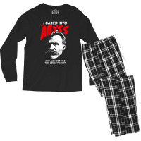 Nietzsche I Gazed Into The Abyss And I Got This Men's Long Sleeve Pajama Set | Artistshot