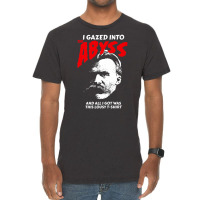 Nietzsche I Gazed Into The Abyss And I Got This Vintage T-shirt | Artistshot