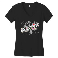 Paralysis Fighter Paralysis Awareness - Ho Ho Hope Cure Christmas Women's V-neck T-shirt | Artistshot