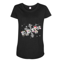 Paralysis Fighter Paralysis Awareness - Ho Ho Hope Cure Christmas Maternity Scoop Neck T-shirt | Artistshot