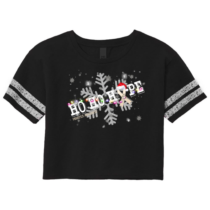 Paralysis Fighter Paralysis Awareness - Ho Ho Hope Cure Christmas Scorecard Crop Tee by kelpfee | Artistshot