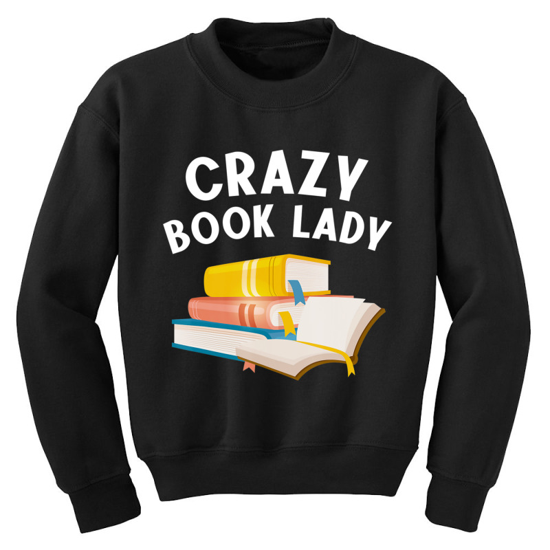 Book Women Girls Book Lover Bookworm Librarian Youth Sweatshirt by cm-arts | Artistshot