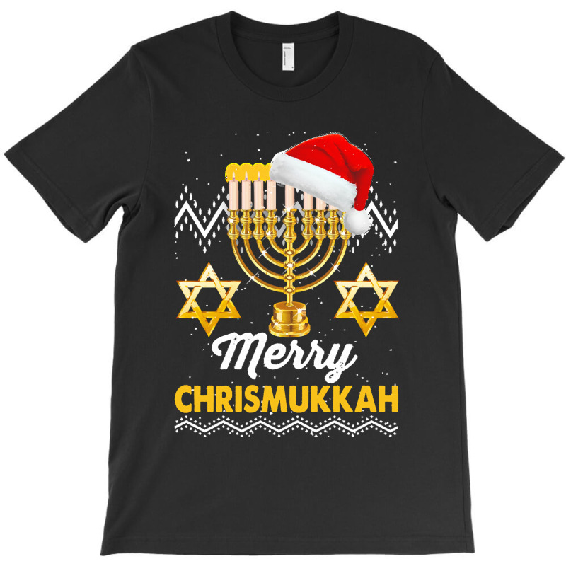 Merry Christmukkah Jewish Xmas Merry Christmukkah Jewish Xmas Christma T-shirt | Artistshot