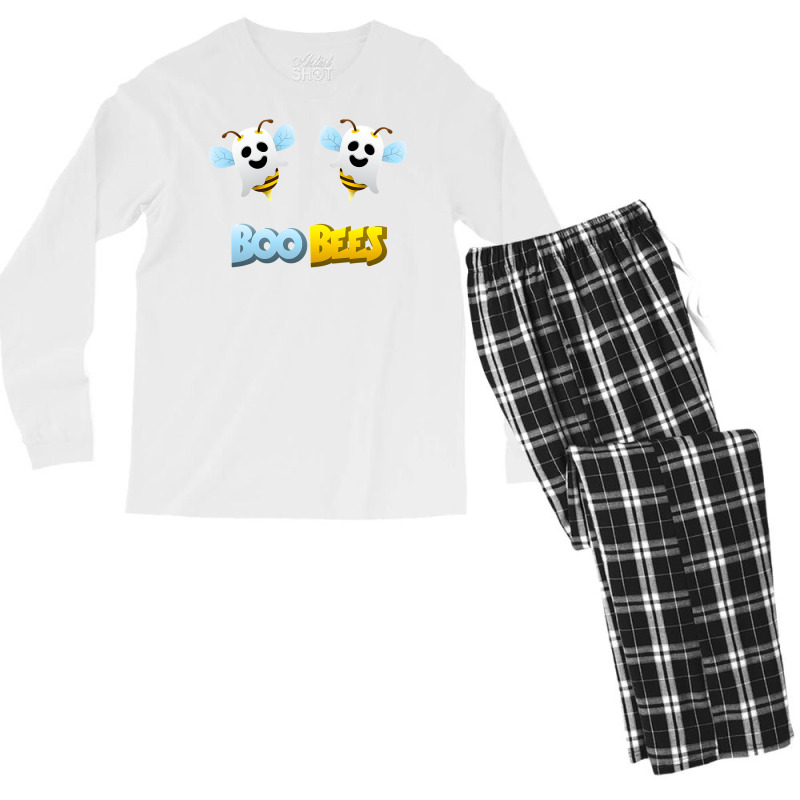 Boo Bees  Funny Ghost Boobees Halloween Costume Women Men's Long Sleeve Pajama Set | Artistshot