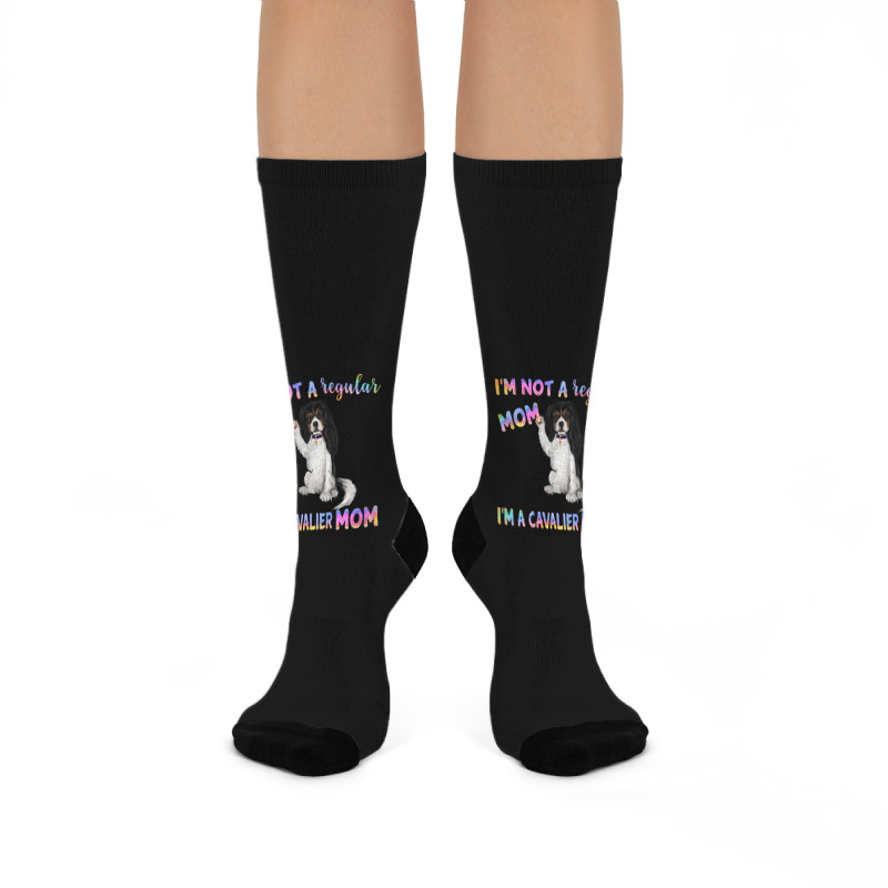 Cavalier King Charles Spaniel I'm Not A Regular Mom, I'm A Cavalier Mo Crew Socks | Artistshot