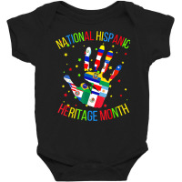 Women Men Latino America Culture Gift National Hispanic T Shirt Baby Bodysuit | Artistshot