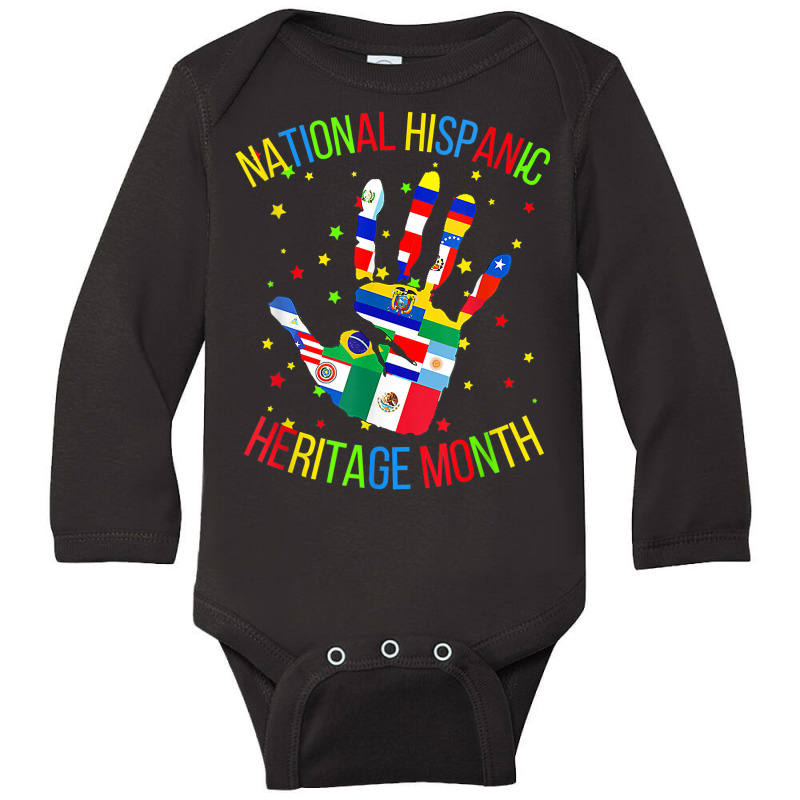 Women Men Latino America Culture Gift National Hispanic T Shirt Long Sleeve Baby Bodysuit by cm-arts | Artistshot