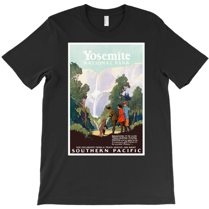 Yosemite National Park Usa Vintage Wall Art 1924 T-shirt | Artistshot