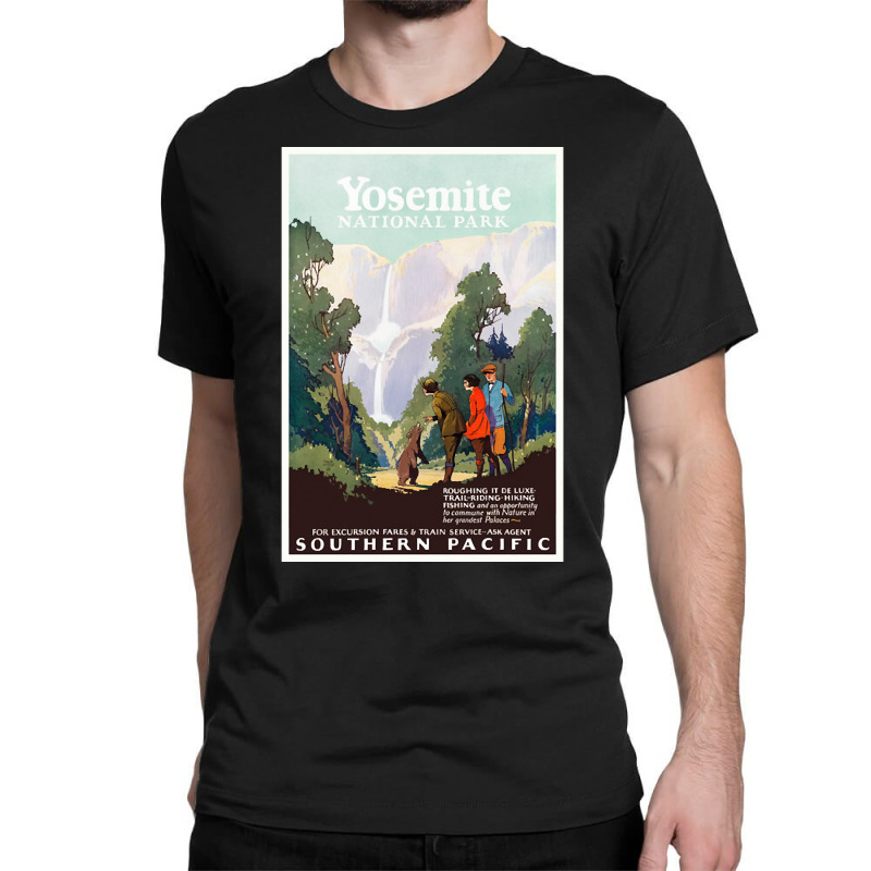 Yosemite National Park Usa Vintage Wall Art 1924 Classic T-shirt | Artistshot