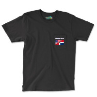 Proud To Be Dominican And American Flag July 4th Pocket T-shirt | Artistshot