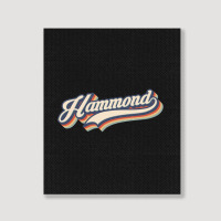 I Love Hammond City Usa Retro Vintage Portrait Canvas Print | Artistshot