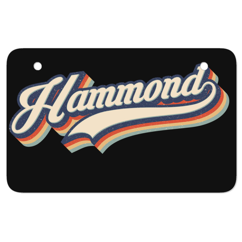 I Love Hammond City Usa Retro Vintage Atv License Plate | Artistshot