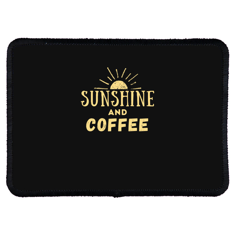 Sunshine And Coffee Rectangle Patch | Artistshot