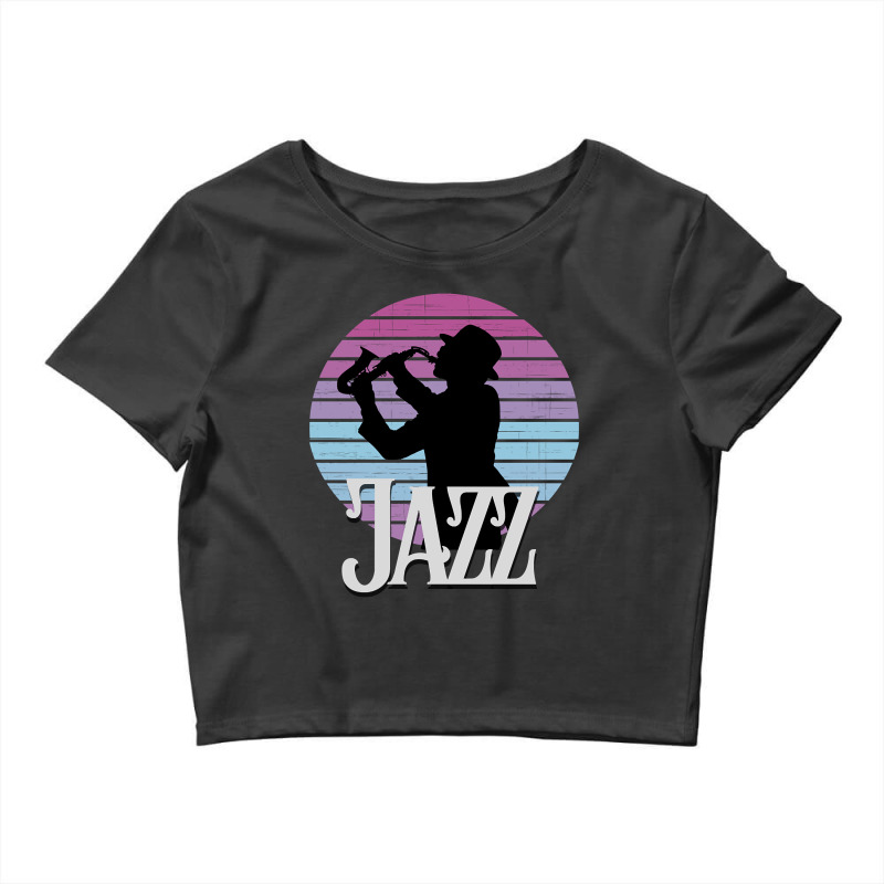 Jazz Musicician Crop Top by Kandurip541 | Artistshot