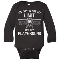 Pilot Art Women Airplane Pilot Aviation Long Sleeve Baby Bodysuit | Artistshot