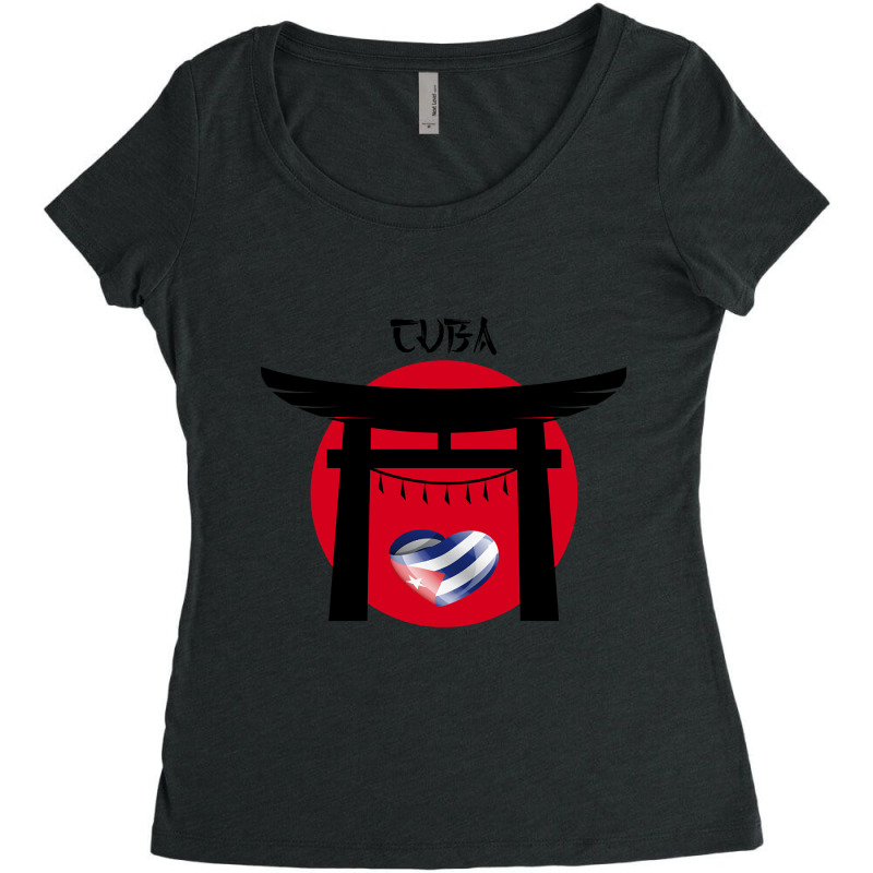 The Team Of Cuba In Tokyo Women's Triblend Scoop T-shirt by femalesbaubles | Artistshot