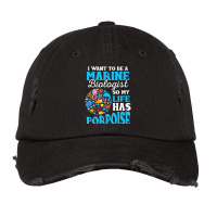 Marine Biology Future Marine Biologist Saying Vintage Cap | Artistshot