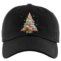 Christmas Library Tree Lights For Librarian And Book Lover Long Sleeve Kids Cap | Artistshot