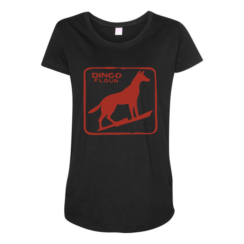 Dingo Flour Maternity Scoop Neck T-shirt by harduvines | Artistshot