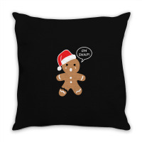 Gingerbread Oh Snap! Throw Pillow | Artistshot