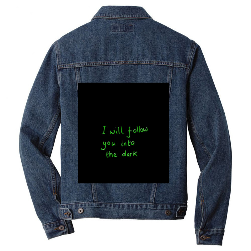 I Will Follow You Into The Dark Sleeveless Top Men Denim Jacket by cm-arts | Artistshot