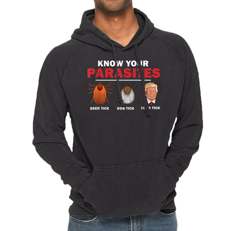 Retro Know Your Parasites Luna Tick Anti Trump 86 45 Gift Vintage Hoodie by ShelleyDoppelmayr | Artistshot