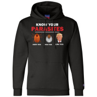 Retro Know Your Parasites Luna Tick Anti Trump 86 45 Gift Champion Hoodie | Artistshot