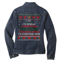 Music Teacher Christmas Elf Cheer Ladies Denim Jacket | Artistshot