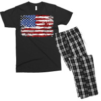 American Flag Usa United States Of America Us 4th Of July T Shirt Men's T-shirt Pajama Set | Artistshot