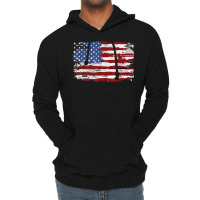 American Flag Usa United States Of America Us 4th Of July T Shirt Lightweight Hoodie | Artistshot