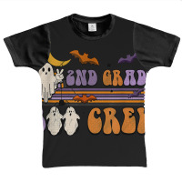 2nd Grade Boo Crew Halloween Ghost Teachers Students Graphic Youth T-shirt | Artistshot