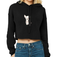 Black And White Bulldog 1 Cropped Hoodie | Artistshot