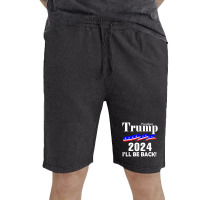 President Trump 2024 I'll Be Back Vintage Short | Artistshot