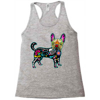 Calavera French Bulldog Frenchie Dia De Muertos Halloween T Shirt Racerback Tank | Artistshot