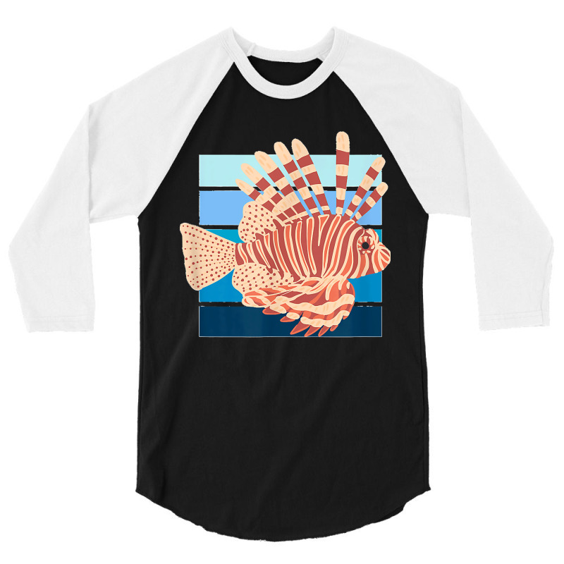 Lion Ocean Fish Retro For Men Women Kids 3/4 Sleeve Shirt by ROGERWILLIAMWARD | Artistshot