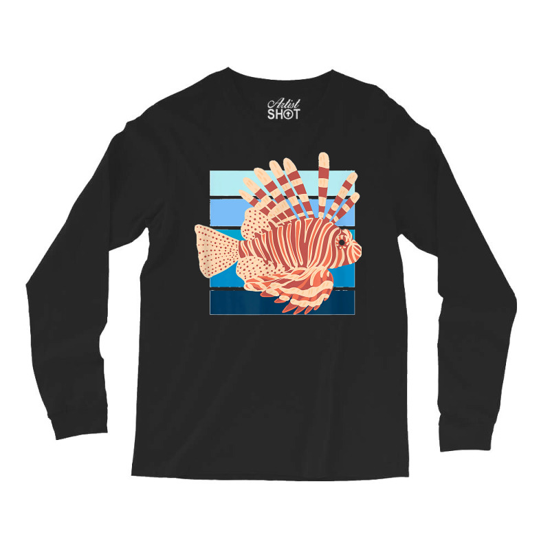 Lion Ocean Fish Retro For Men Women Kids Long Sleeve Shirts by ROGERWILLIAMWARD | Artistshot