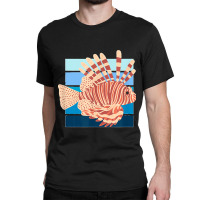 Lion Ocean Fish Retro For Men Women Kids Classic T-shirt | Artistshot