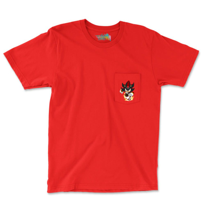 Black Super Hedgehog Running Forward Pocket T-Shirt by Ciarahriamirez | Artistshot