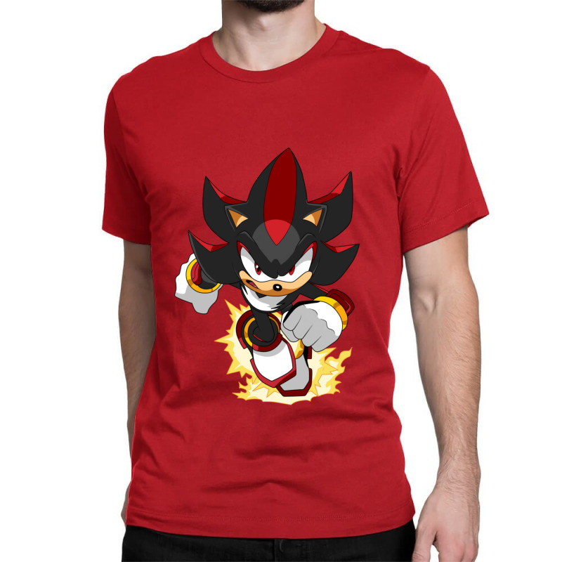 Black Super Hedgehog Running Forward Classic T-shirt by Ciarahriamirez | Artistshot