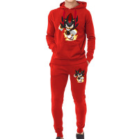 Black Super Hedgehog Running Forward Hoodie & Jogger Set | Artistshot