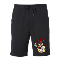 Black Super Hedgehog Running Forward Fleece Short | Artistshot