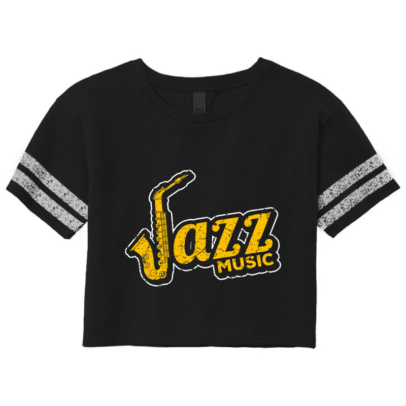 Jazz Music-wbjtq Scorecard Crop Tee by Kandurip541 | Artistshot