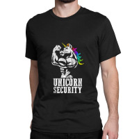 Unicorn Security Rainbow Muscle Manly Funny Christmas Gift Tank Top Classic T-shirt | Artistshot