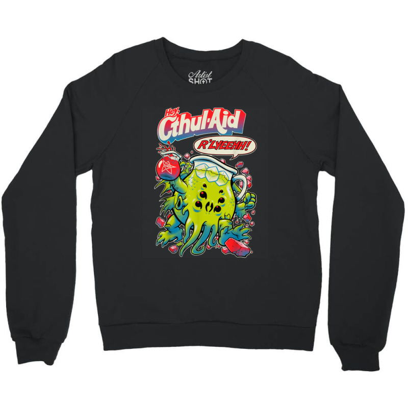 Hey Cool Cthulhu Aid R_lyeehh! Crewneck Sweatshirt by MireilleVienneau | Artistshot