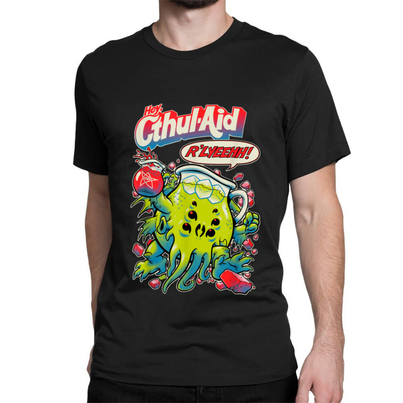 Hey Cool Cthulhu Aid R_lyeehh! Classic T-shirt by MireilleVienneau | Artistshot