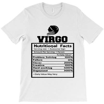 Virgo Nutrition Facts T-shirt Designed By Barbara R Hughes
