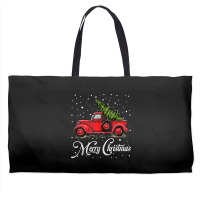 Merry Christmas Truck Red With Tree Xmas Pajama Funny Gifts Tank Top Weekender Totes | Artistshot